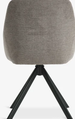 Clearance ROSTRUPSilla de comedor ROSTRUP giratoria tela /negro Sillas De Comedor
