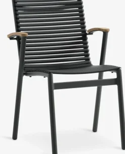 Online SADBJERGSilla apilable SADBJERG negro Sillas De Jardín