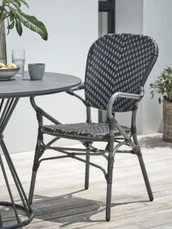 Outlet SAKSBORGSilla apilable SAKSBORG gris Sillas De Jardín