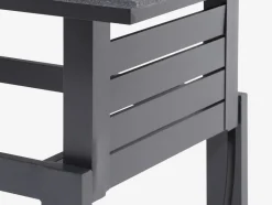 Best SALTENConjunto muebles jardín SALTEN 5 plazas secado rápido negro Conjuntos Mesa Y Sillas De Jardín|Muebles De Jardín