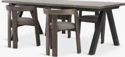Hot SANDBY + BOVRUPMesa SANDBY L210 roble oscuro + 4 BOVRUP roble oscuro/marrón Mesas De Comedor|Conjuntos De Comedor
