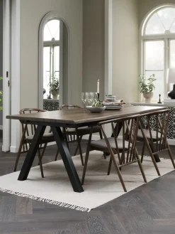 Outlet SANDBY + LYKSBORGMesa SANDBY L210 roble oscuro + 4 LYKSBORG roble oscuro Mesas De Comedor|Conjuntos De Comedor