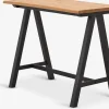 Best SANDBYMesa de bar SANDBY 71x128 roble natural/negro Taburetes Y Mesas De Bar|Taburetes Y Mesas De Bar