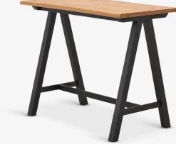 Best SANDBYMesa de bar SANDBY 71x128 roble natural/negro Taburetes Y Mesas De Bar|Taburetes Y Mesas De Bar