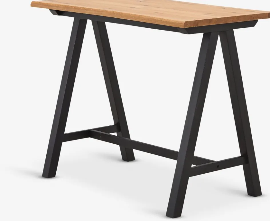 Best SANDBYMesa de bar SANDBY 71x128 roble natural/negro Taburetes Y Mesas De Bar|Taburetes Y Mesas De Bar