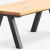 Discount SANDBYMesa de centro SANDBY 60x110 roble natural/negro Mesas De Centro|Mesas Auxiliares