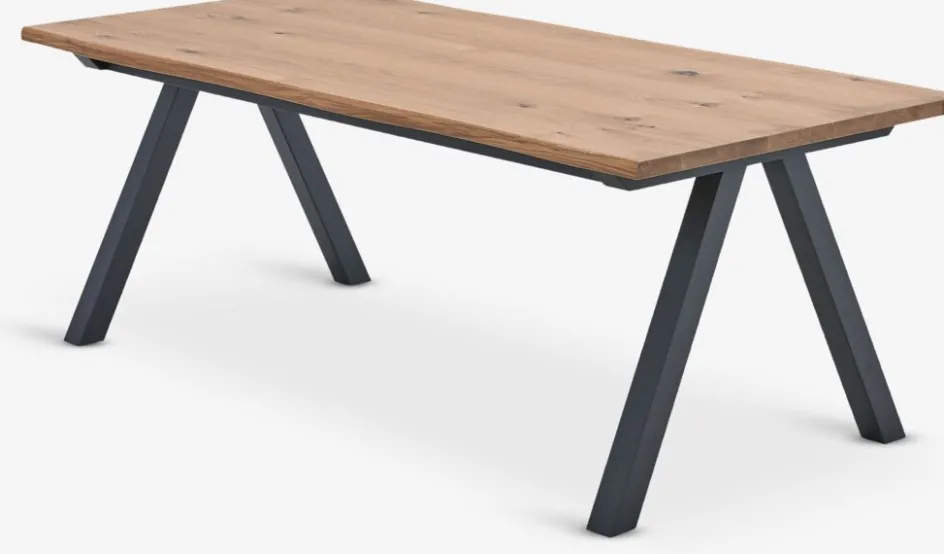 Hot SANDBYMesa de comedor SANDBY 100x210 roble natural/negro Mesas De Comedor