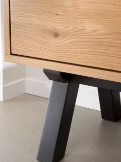 Discount SANDBYMueble TV SANDBY 2 puertas roble natural/negro Muebles De TV