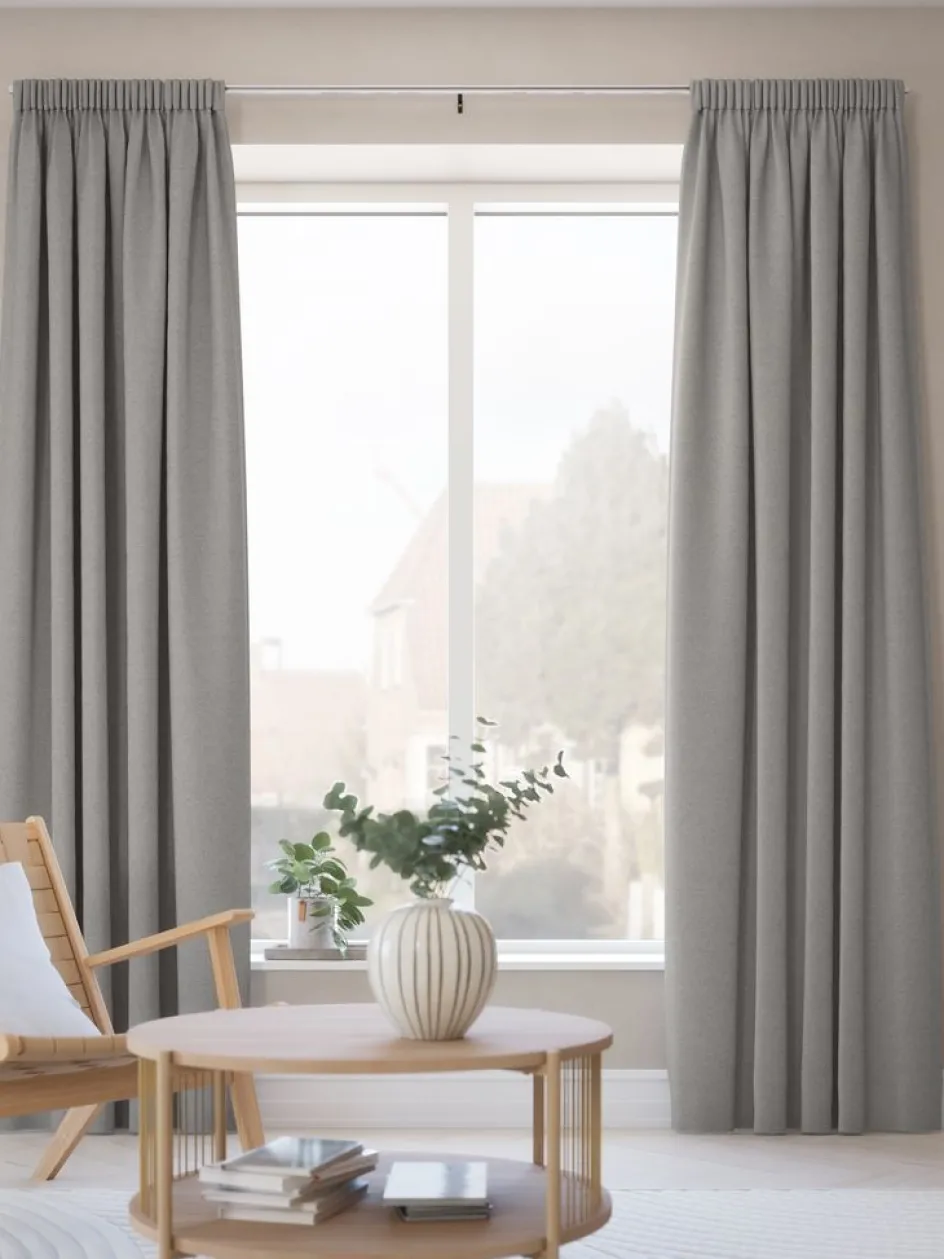 Discount SAVALENCortina SAVALEN 1x140x245 chenilla gris Cortinas Gruesas