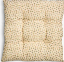 Outlet SELJECojín de asiento SELJE 40x40x8 marrón claro/turquesa Cojines De Asiento