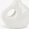 Hot SIGFREDJarrón SIGFRED A16xL7xA14cm blanco Jarrones