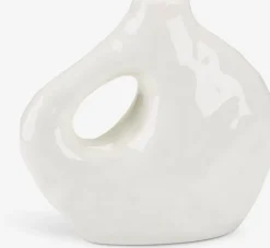 Hot SIGFREDJarrón SIGFRED A16xL7xA14cm blanco Jarrones