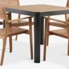Discount SIRDAL + HAMRAMesa SIRDAL L91 + 4 sillas HAMRA madera dura Conjuntos Mesa Y Sillas De Jardín