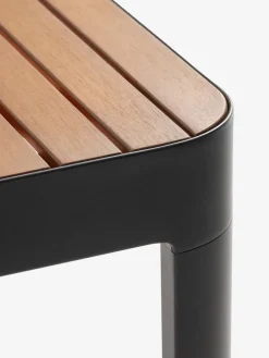 Discount SIRDAL + HAMRAMesa SIRDAL L91 + 4 sillas HAMRA madera dura Conjuntos Mesa Y Sillas De Jardín