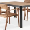 Sale SIRDAL + HAMRAMesa SIRDAL L149 + 4 sillas HAMRA madera dura Conjuntos Mesa Y Sillas De Jardín