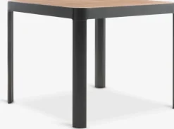 Outlet SIRDAL + NANNESTADMesa SIRDAL L91 madera dura + 4 sillas NANNESTAD gris Conjuntos Mesa Y Sillas De Jardín