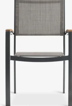 Discount SIRDAL + SIRDALMesa SIRDAL L211 madera dura + 4 sillas SIRDAL gris Conjuntos Mesa Y Sillas De Jardín