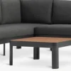 Hot SIRDALConjunto muebles jardín SIRDAL 5 plazas gris oscuro Conjuntos Mesa Y Sillas De Jardín|Muebles De Jardín
