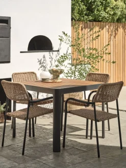 Hot SIRDALMesa de jardín SIRDAL A91xL91 madera dura Mesas De Jardín
