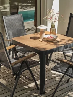Hot SIRDALMesa de jardín SIRDAL A91xL91 madera dura Mesas De Jardín