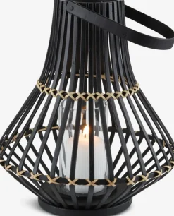 Hot SIVHAUKFarol SIVHAUK Ø31xA35cm negro Iluminación Exterior