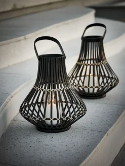 Hot SIVHAUKFarol SIVHAUK Ø31xA35cm negro Iluminación Exterior