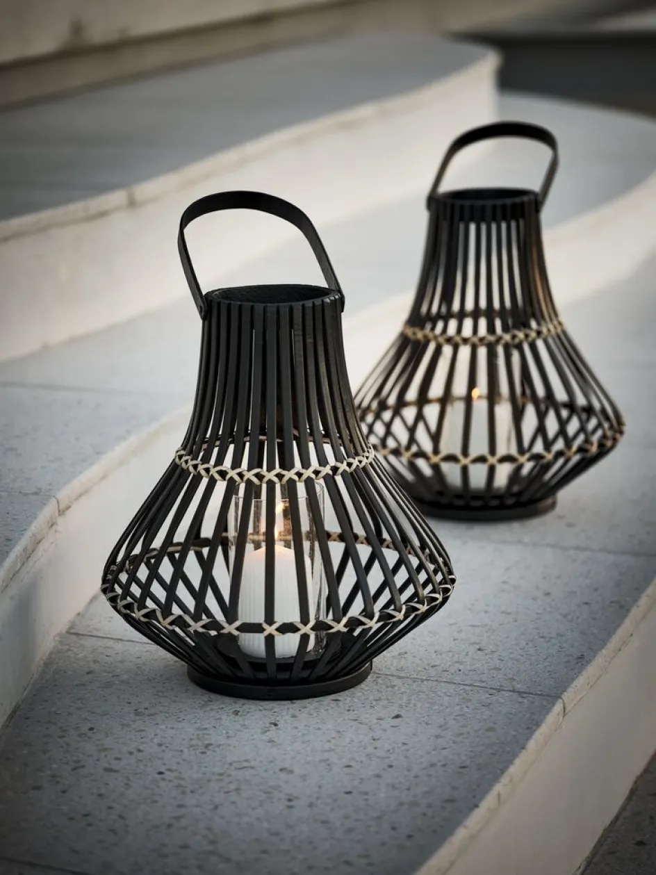 Hot SIVHAUKFarol SIVHAUK Ø31xA35cm negro Iluminación Exterior
