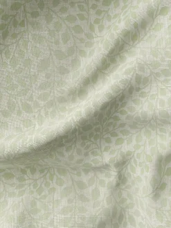 Hot SKASENCortina SKASEN 1x140x300 hojas verde empolvado Cortinas Traslúcidas