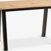 Discount SKOVLUNDEEscritorio SKOVLUNDE 60x120 roble natural/negro Escritorios|Escritorios Elevables