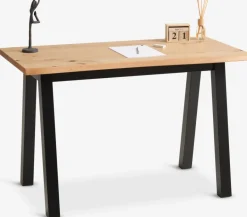 Discount SKOVLUNDEEscritorio SKOVLUNDE 60x120 roble natural/negro Escritorios|Escritorios Elevables