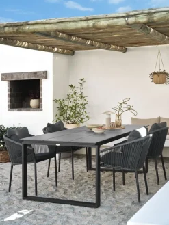 SONNERUP + GILJAMesa SONNERUP L215 + 4 sillas GILJA gris Conjuntos Mesa Y Sillas De Jardín