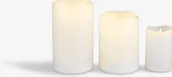 SORENVela pilar LED SOREN Ø8xA10cm blanco Velas LED