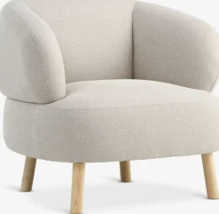 Clearance STADILSillón STADIL tela beis/color roble natural Sillones