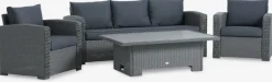 Best STAVERNConjunto muebles jardín STAVERN 5 plazas Conjuntos Mesa Y Sillas De Jardín|Muebles De Jardín