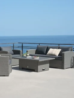 Best STAVERNConjunto muebles jardín STAVERN 5 plazas Conjuntos Mesa Y Sillas De Jardín|Muebles De Jardín