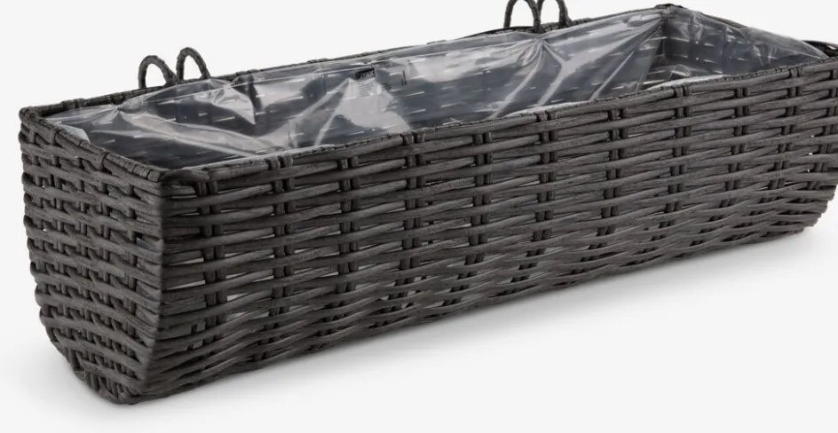 Clearance STEINTROSTJardinera para balcón STEINTROST A18xL50xA16 negro Maceteros