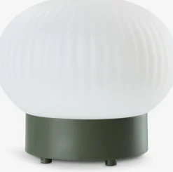 Hot STORFUGLLámpara de mesa recargable STORFUGL Ø15xA10cm verde oscuro Iluminación Exterior