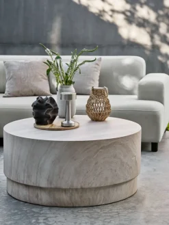 Discount STORLIENMesa de centro de exterior STORLIEN Ø90xA41 travertino Mesas De Jardín|Muebles De Jardín