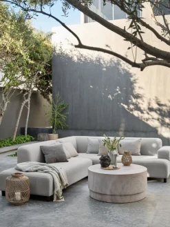 Discount STORLIENMesa de centro de exterior STORLIEN Ø90xA41 travertino Mesas De Jardín|Muebles De Jardín