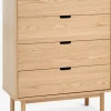 Clearance STUBBERUPCómoda STUBBERUP 4 cajones roble natural Cómodas|Cómodas