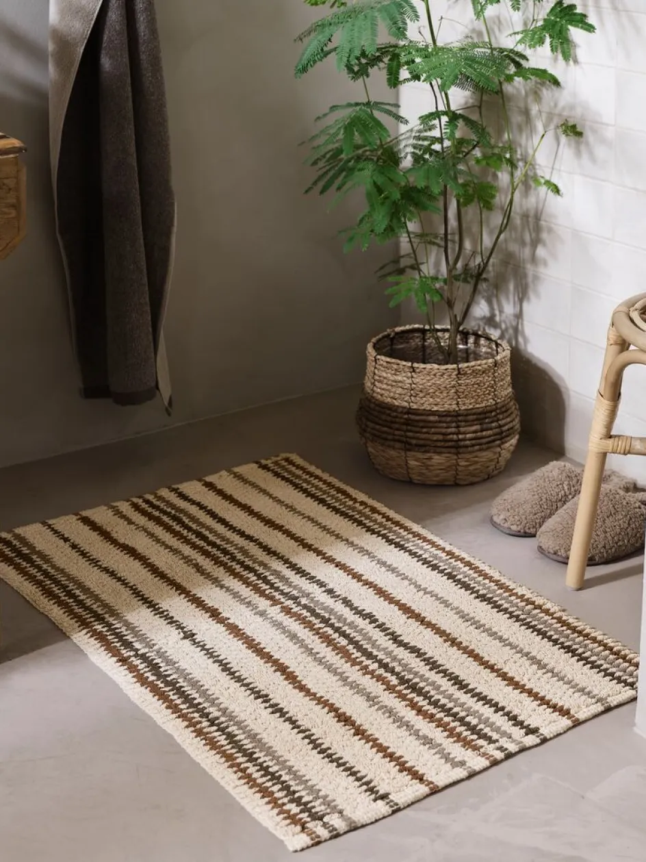 Sale SUNDBORNPLUSAlfombrilla de baño SUNDBORN 60x90 rayas Alfombras De Baño