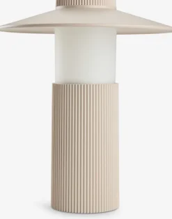 Clearance SVANELámpara de mesa recargable SVANE Ø21×A25cm arena Iluminación Exterior