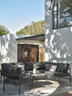 Outlet TAERNABYConjunto muebles jardín TAERNABY 7 plazas Conjuntos Mesa Y Sillas De Jardín|Muebles De Jardín