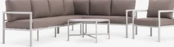 New TAERNABYConjunto muebles jardín TAERNABY 7 plazas beis Conjuntos Mesa Y Sillas De Jardín|Muebles De Jardín