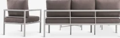 New TAERNABYConjunto muebles jardín TAERNABY 7 plazas beis Conjuntos Mesa Y Sillas De Jardín|Muebles De Jardín