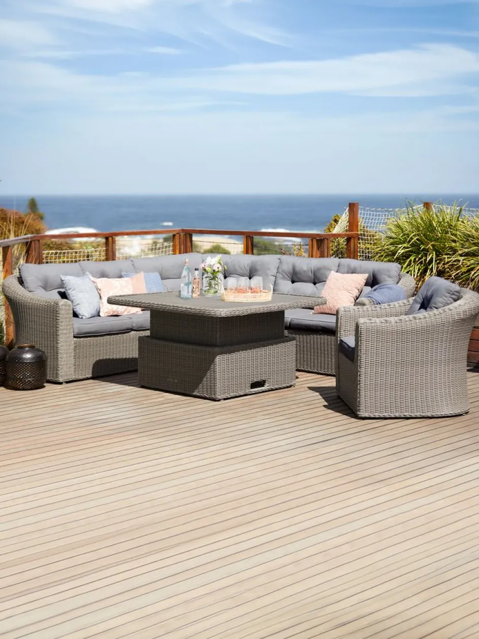 Discount TAMBOHUSEConjunto muebles jardín TAMBOHUSE 5 plazas Conjuntos Mesa Y Sillas De Jardín|Muebles De Jardín