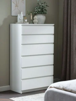 Best TANGECómoda TANGE 6 cajones blanco Cómodas|Cómodas