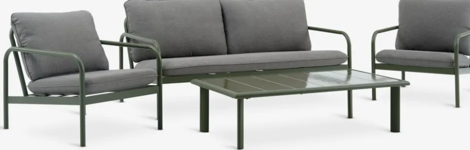 Best TEGLUMConjunto muebles jardín TEGLUM 4,5 plazas Conjuntos Mesa Y Sillas De Jardín|Muebles De Jardín