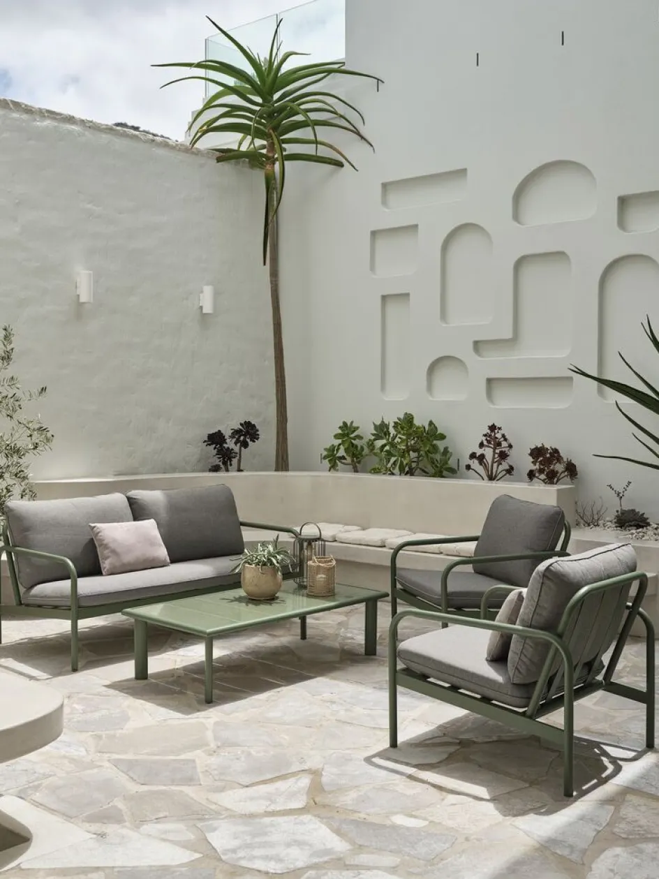 Best TEGLUMConjunto muebles jardín TEGLUM 4,5 plazas Conjuntos Mesa Y Sillas De Jardín|Muebles De Jardín