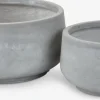 Hot TERASSEMacetero TERASSE Ø44/36 gris juego de 2 Maceteros